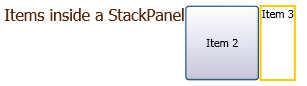 Items in a StackPanel (horizontal)