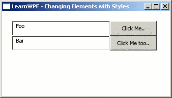 Simple form with two buttons under windows classic theme