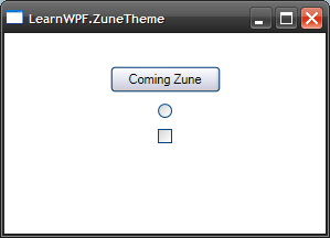 WPF application running under Zune theme, with metallic control styles