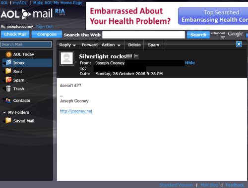 AOL RIA Email Client
